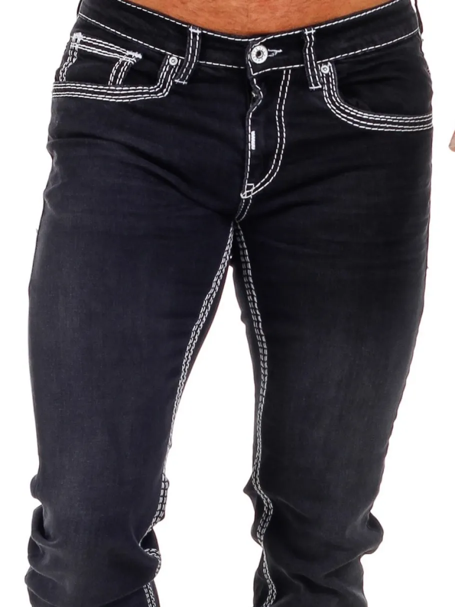 rusty_levin_jeans__sorthv_5.webp Rusty Levin Jeans - Sort/Hvid^Rusty Neal New