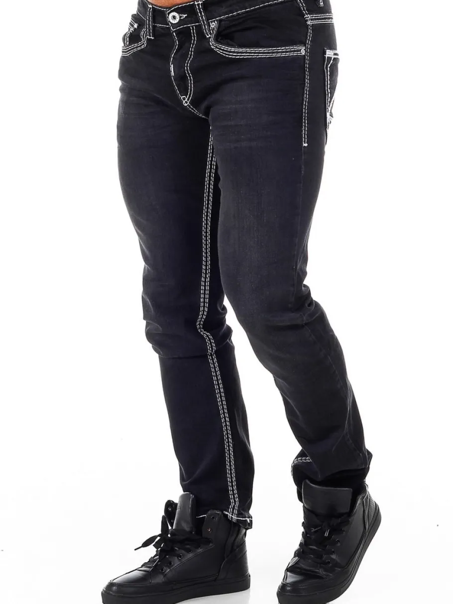 rusty_levin_jeans__sorthv_6.webp Rusty Levin Jeans - Sort/Hvid^Rusty Neal New