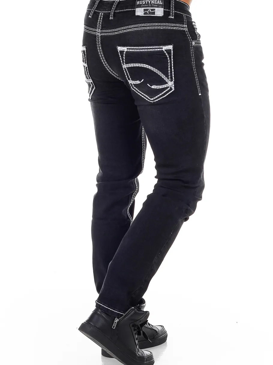rusty_levin_jeans__sorthv_8.webp Rusty Levin Jeans - Sort/Hvid^Rusty Neal New