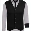 Rusty Sæt - Skjorte/Slips/Vest - Grå/Sort^Rusty Neal Fashion