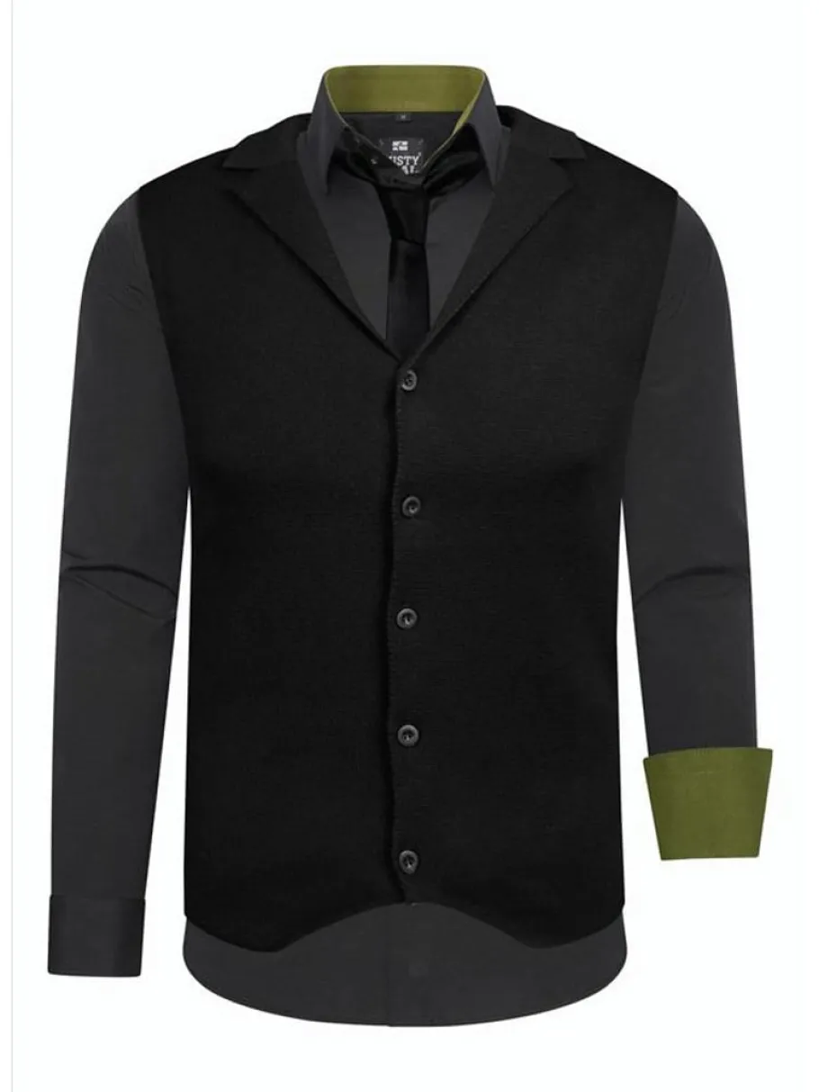 rusty_st__skjorteslipsves_0-8.webp Rusty Sæt - Skjorte/Slips/Vest - Sort/Khaki^Rusty Neal Online