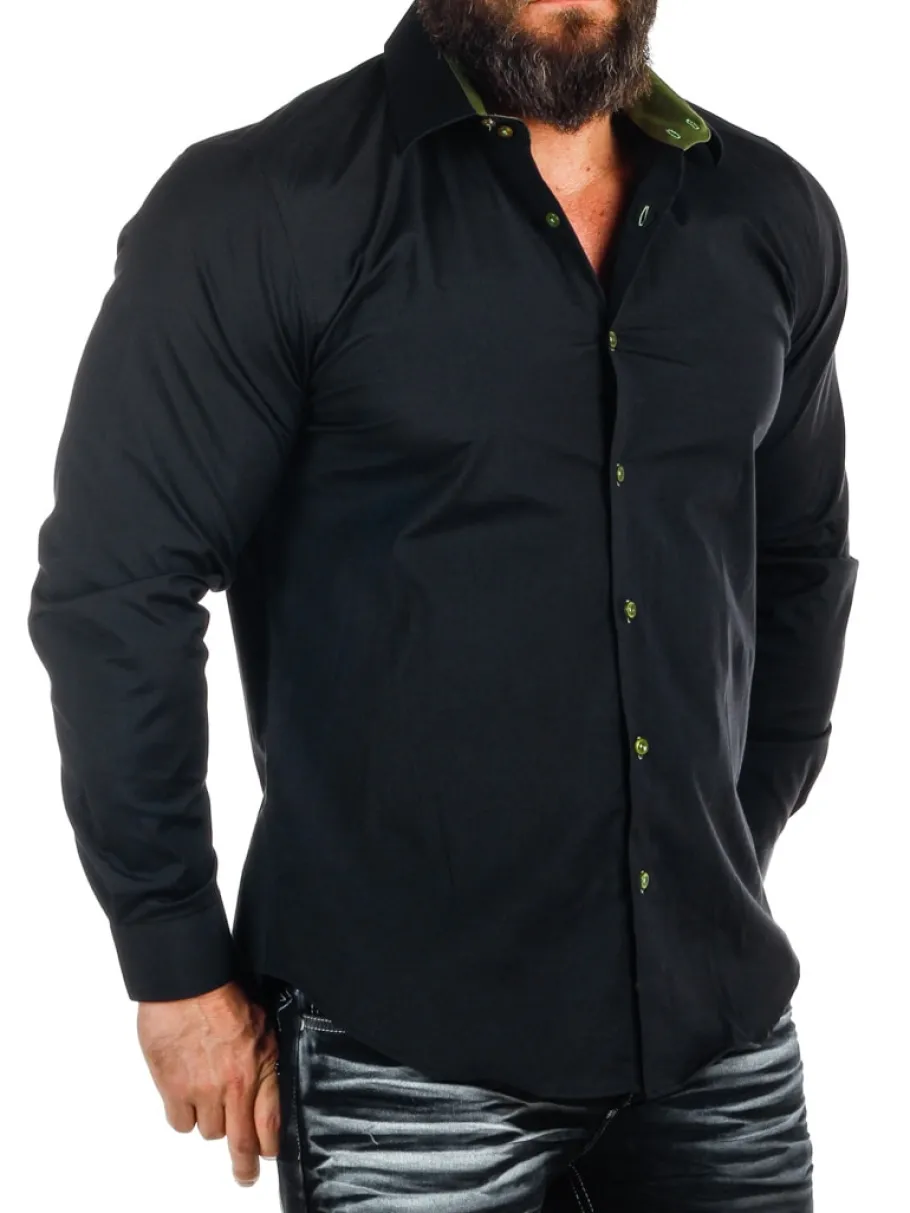 rusty_st__skjorteslipsves_5-5.webp Rusty Sæt - Skjorte/Slips/Vest - Sort/Khaki^Rusty Neal Online