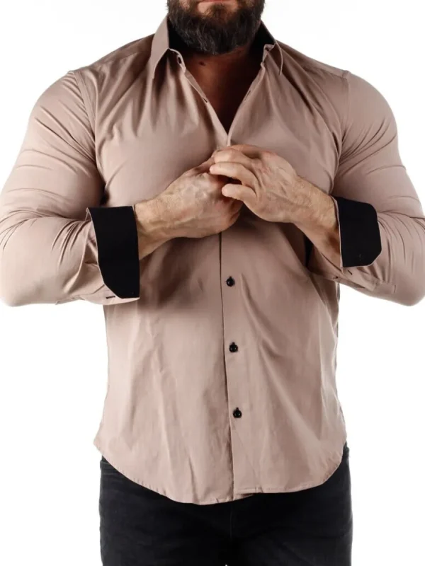 Rusty Sæt - Skjorte/Slips/Vest - Beige/Sort^Rusty Neal Outlet