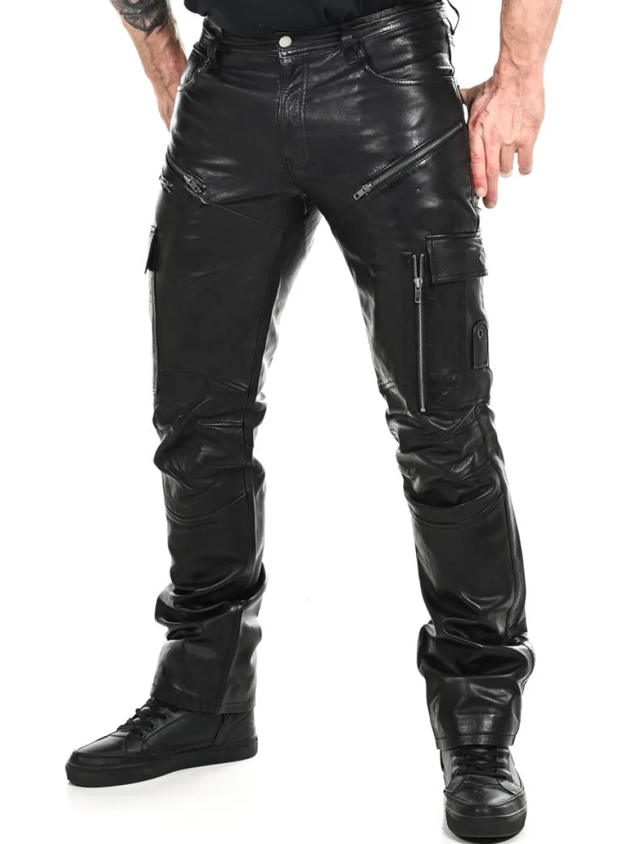 salvatoro_cargo_skindbuks_0.webp Salvatoro Cargo Skindbukser - Sort^Rockdenim Sale