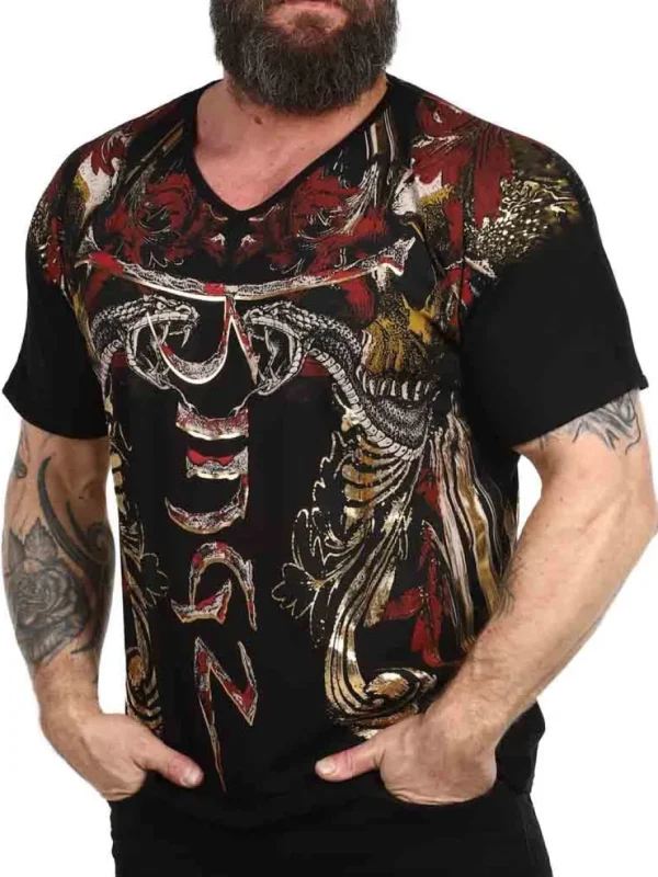 Santix T-shirt - Sort/Guld^Kingz Sale