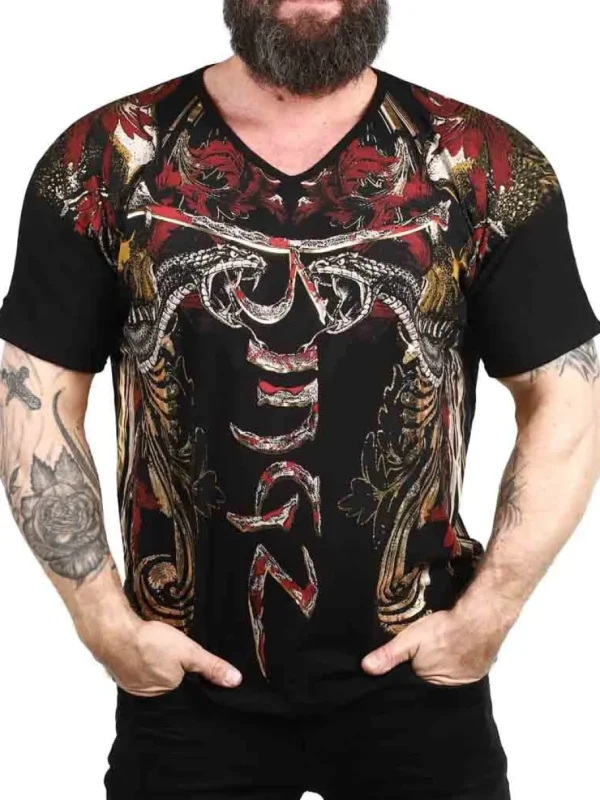 Santix T-shirt - Sort/Guld^Kingz Sale
