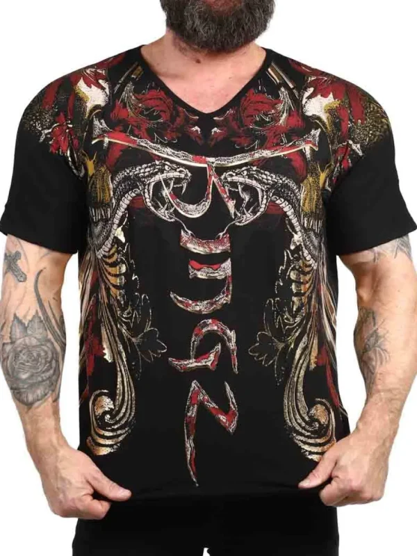 Santix T-shirt - Sort/Guld^Kingz Sale