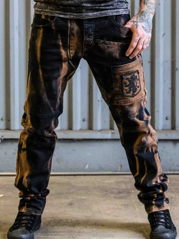 Sevyn Jeans - Sort/Brun^Kingz Sale