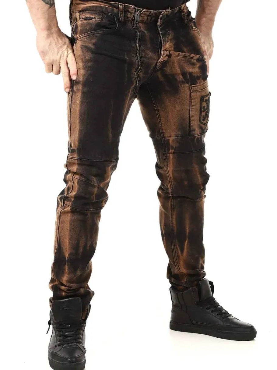 sevyn_kingz_jeans__sortbr_3.webp Sevyn Jeans - Sort/Brun^Kingz Sale