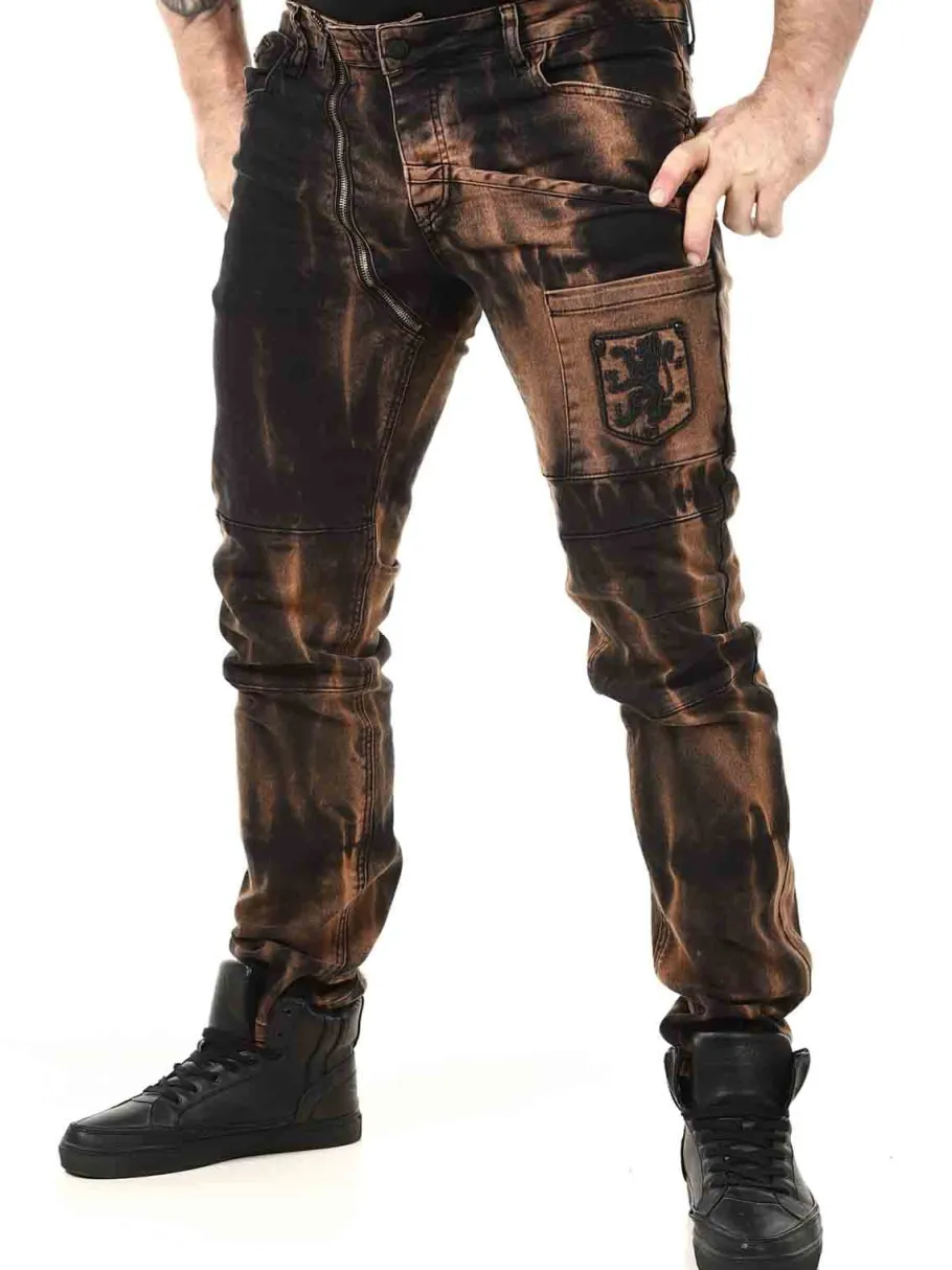 sevyn_kingz_jeans__sortbr_4.webp Sevyn Jeans - Sort/Brun^Kingz Sale