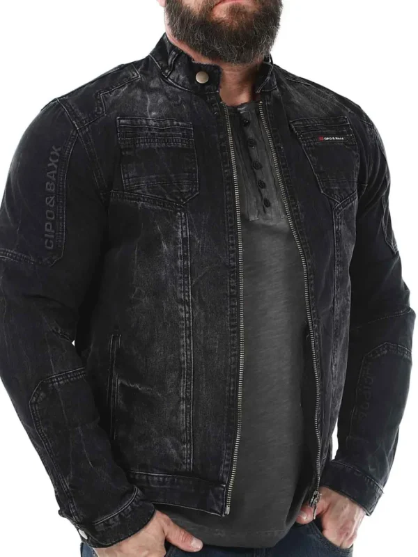 Sewell Jeansjakke - Sort^Cipo & Baxx Outlet
