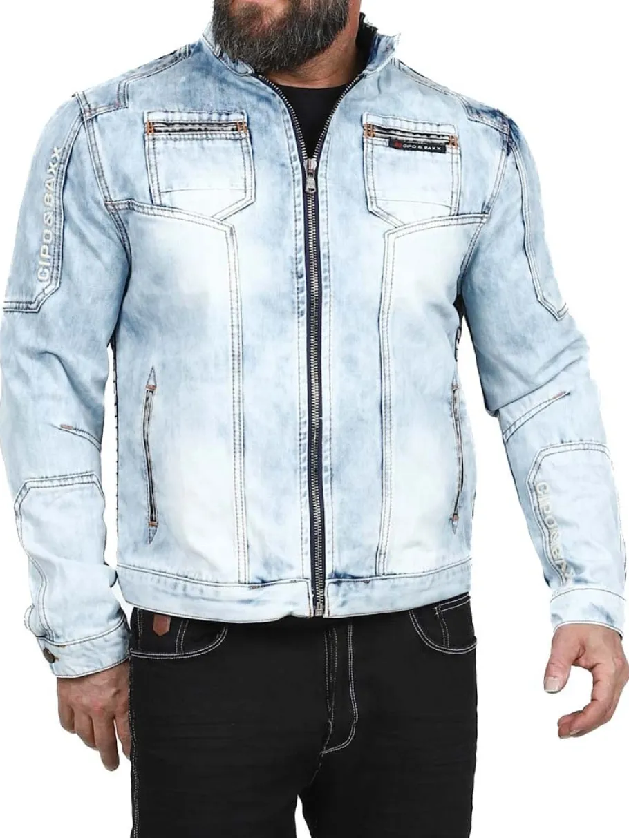 sewell_cipo__baxx_jeansja_3.webp Sewell Jeansjakke - Lyseblå^Cipo & Baxx Sale