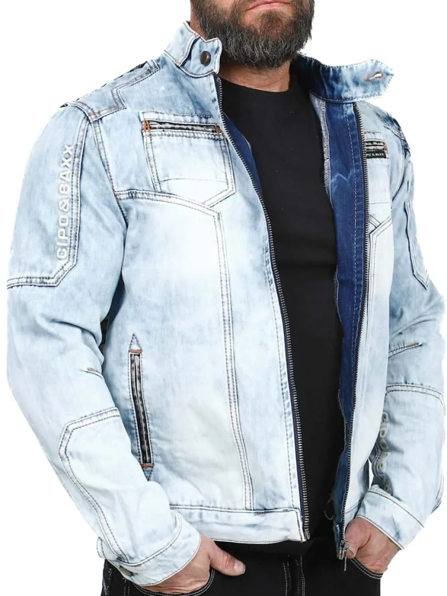 sewell_cipo__baxx_jeansja_5.webp Sewell Jeansjakke - Lyseblå^Cipo & Baxx Sale