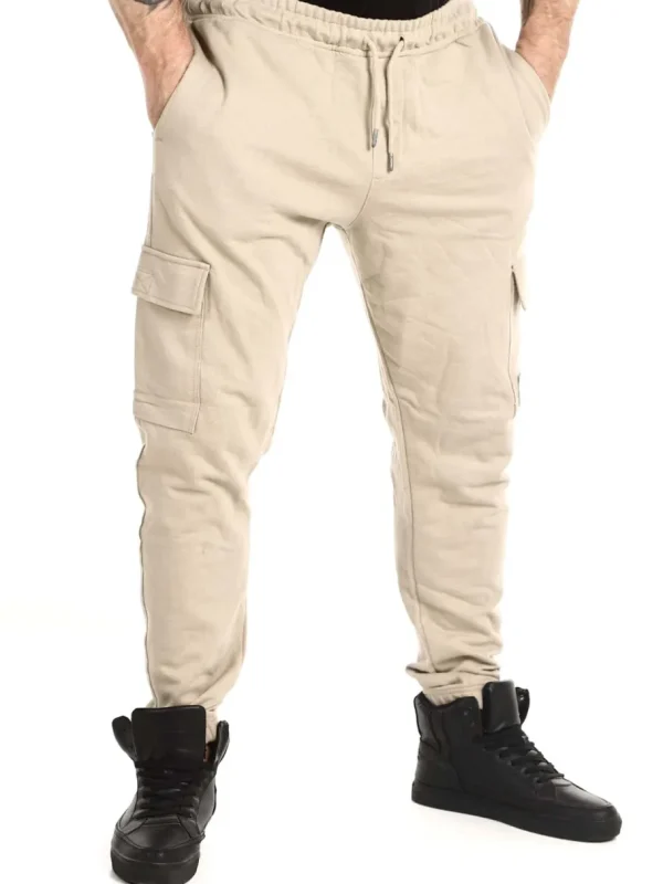 Skyline Cargo Sweatpants - Beige^Blend New