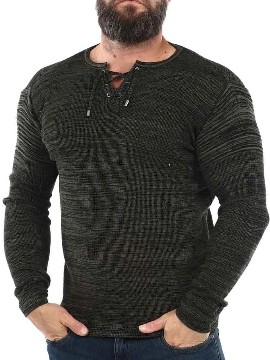 steen_carisma_strikket_tr_0.webp Steen Strikket Trøje - Khaki^Carisma Discount