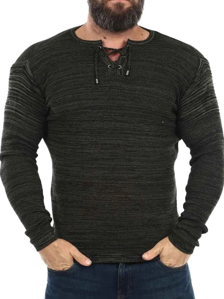 steen_carisma_strikket_tr_4.webp Steen Strikket Trøje - Khaki^Carisma Discount