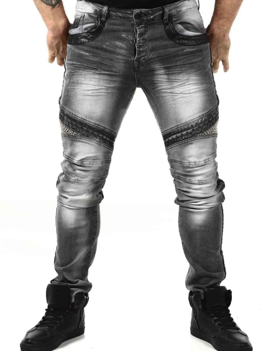 studded_kingz_jeans__gr_0.webp Studded Jeans - Grå^Kingz Sale