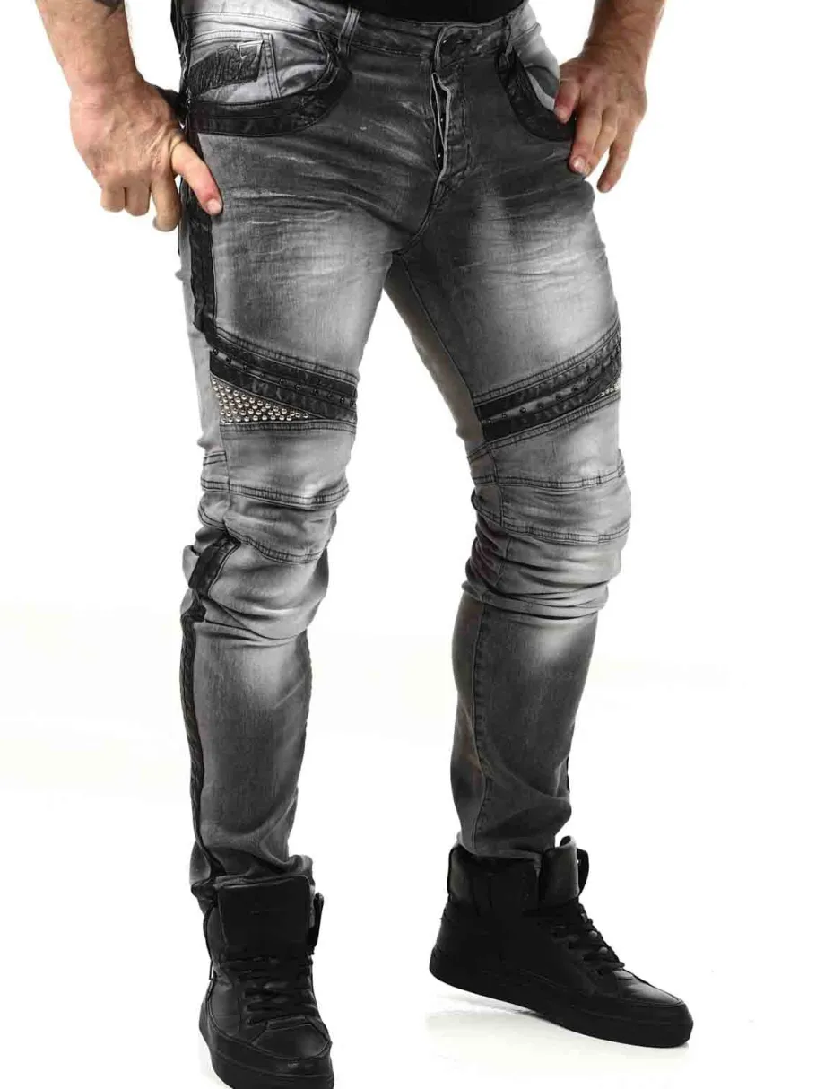 studded_kingz_jeans__gr_1.webp Studded Jeans - Grå^Kingz Sale