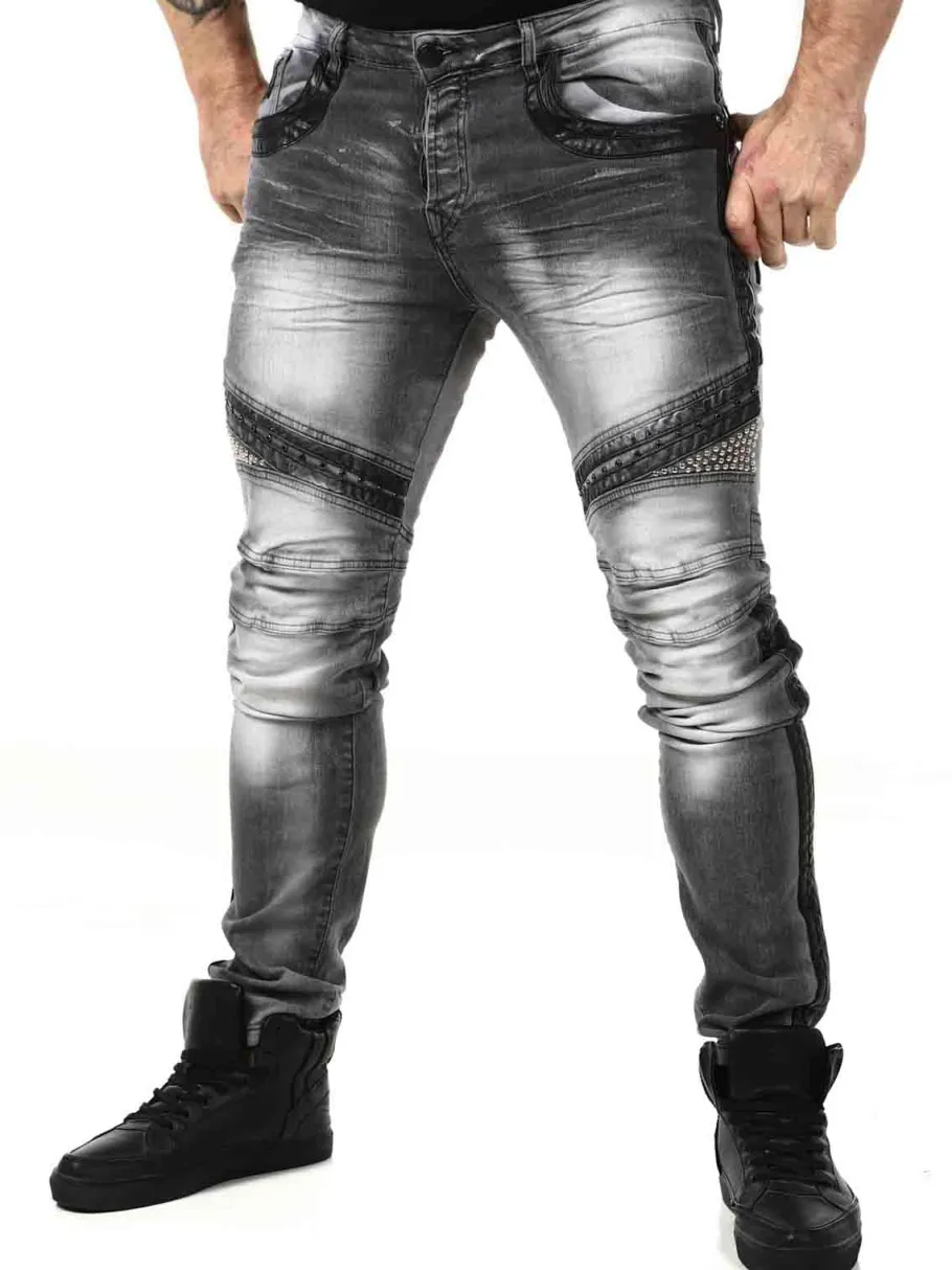 studded_kingz_jeans__gr_2.webp Studded Jeans - Grå^Kingz Sale
