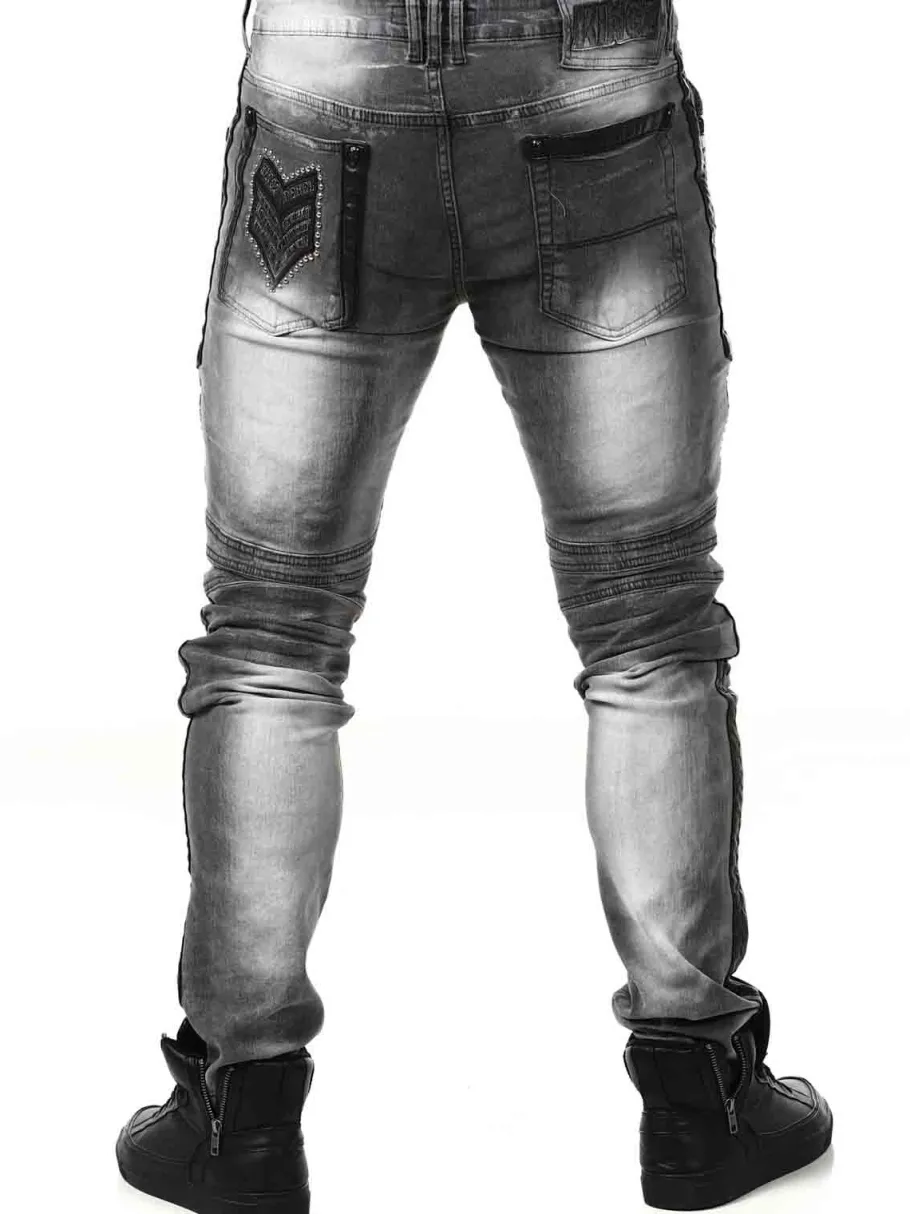 studded_kingz_jeans__gr_4.webp Studded Jeans - Grå^Kingz Sale