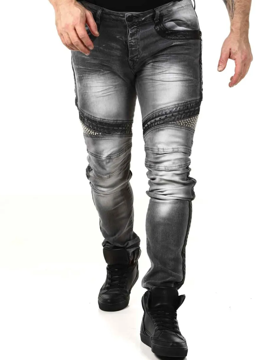studded_kingz_jeans__gr_8.webp Studded Jeans - Grå^Kingz Sale