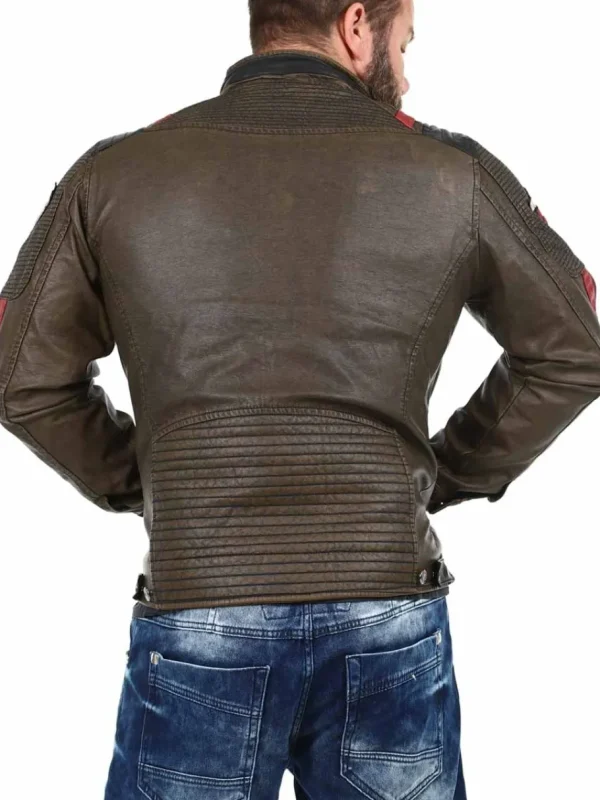 Take Off PU Skindjakke - Brun^Cipo & Baxx New