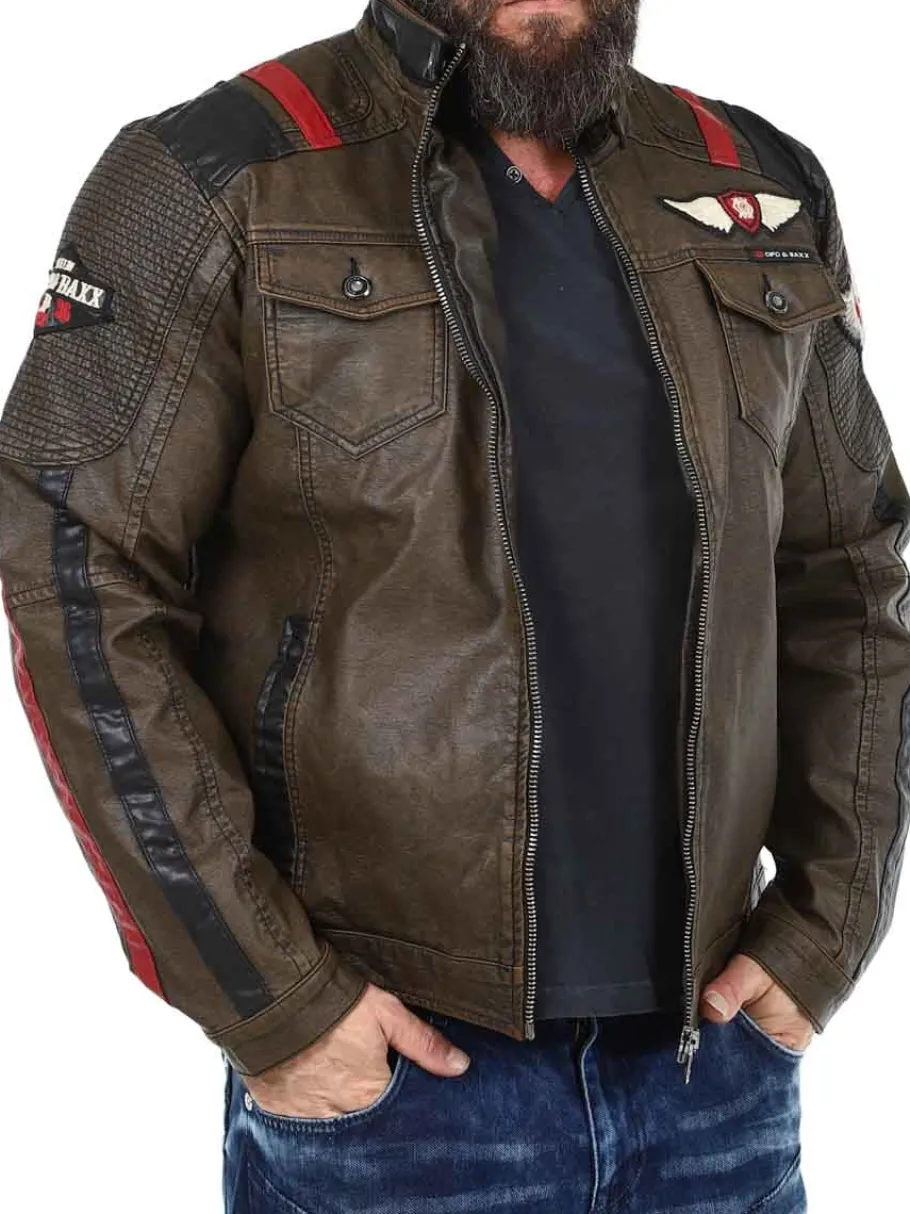 take_off_cipo__baxx_pu_sk_3.webp Take Off PU Skindjakke - Brun^Cipo & Baxx New