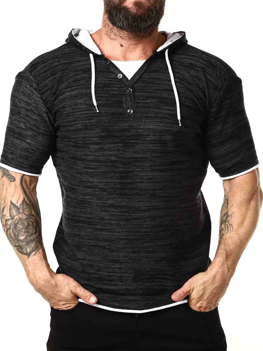 terence__in__tshirt__sort_1.webp Terence 2 in 1 T-shirt - Sort^Carisma Discount