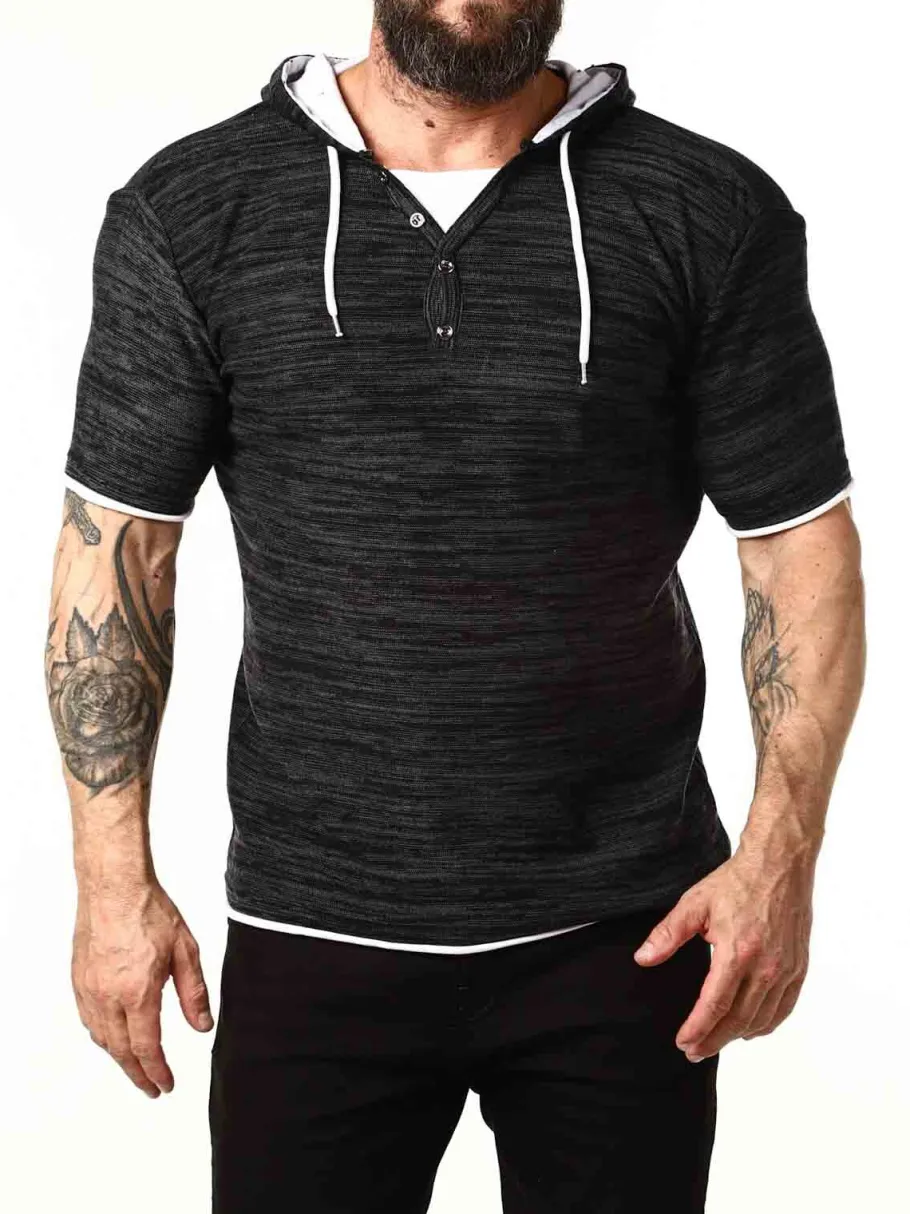 terence__in__tshirt__sort_5.webp Terence 2 in 1 T-shirt - Sort^Carisma Discount