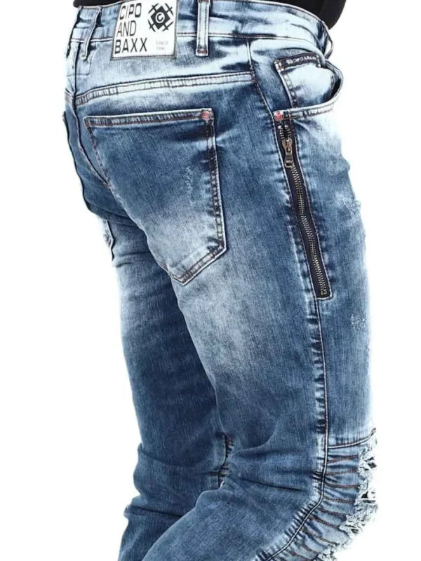 Thelonius Jeans - Blå^Cipo & Baxx Online