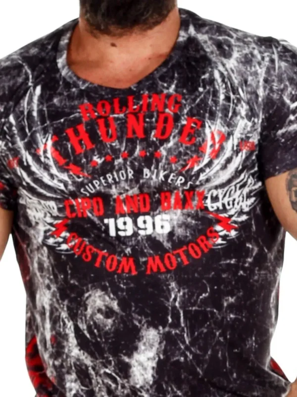 Thunder T-shirt - Sort^Cipo & Baxx Fashion