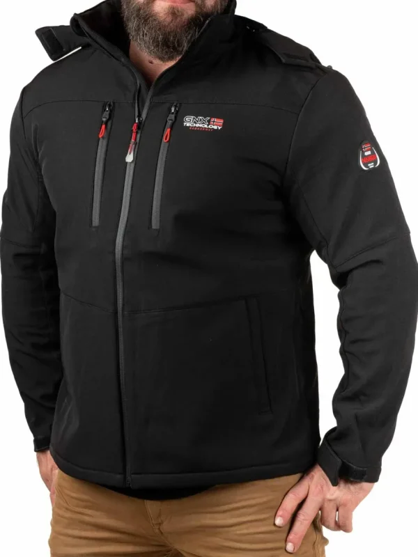 Timmex Geo Norway Softshelljakke - Sort^Geographical Norway Discount
