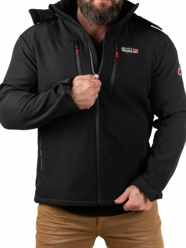 Timmex Geo Norway Softshelljakke - Sort^Geographical Norway Discount
