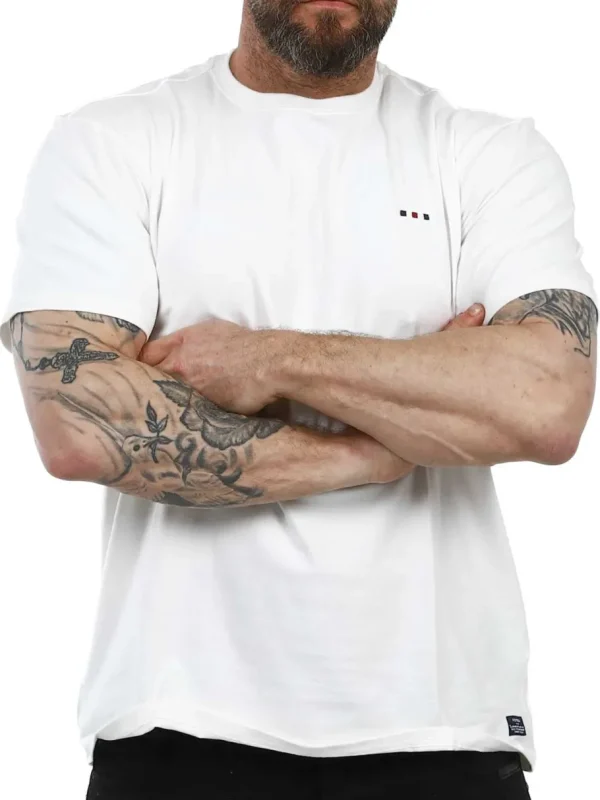 Tom FQ T-shirt - Hvid^Blend Hot