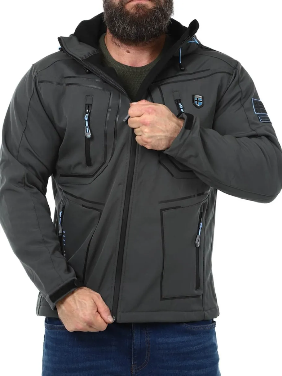 topere_geo_norway_softshe_2-1.webp Topere Geo Norway Softshelljakke - Mørkegrå^Geographical Norway Outlet