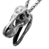 T-Rex Skull Halsbånd - Sølv^Inox New