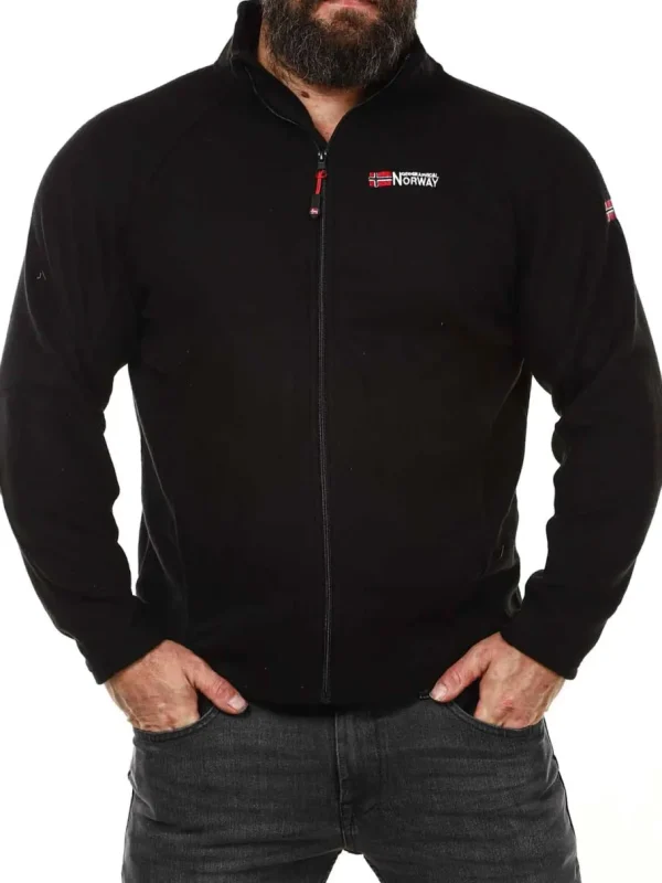 Tug Geo Norway Fleecetrøje - Sort^Geographical Norway Fashion