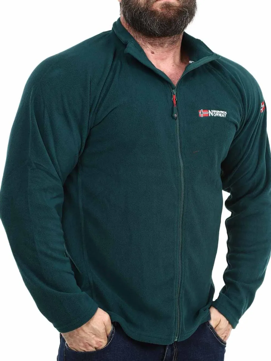 tug_geo_norway_fleecetrje_3-1.webp Tug Geo Norway Fleecetrøje - Mørkegrøn^Geographical Norway Sale
