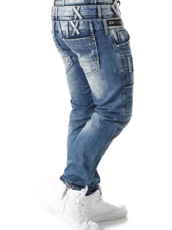 Unix Jeans - Blå^Cipo & Baxx Outlet