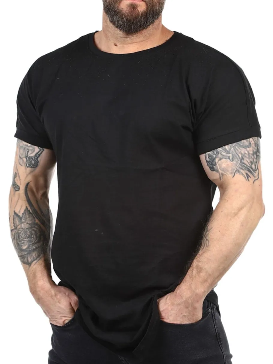 urban_asymmetric_tshirt___3.webp Urban Asymmetric T-shirt - Sort^Urban Classics Fashion