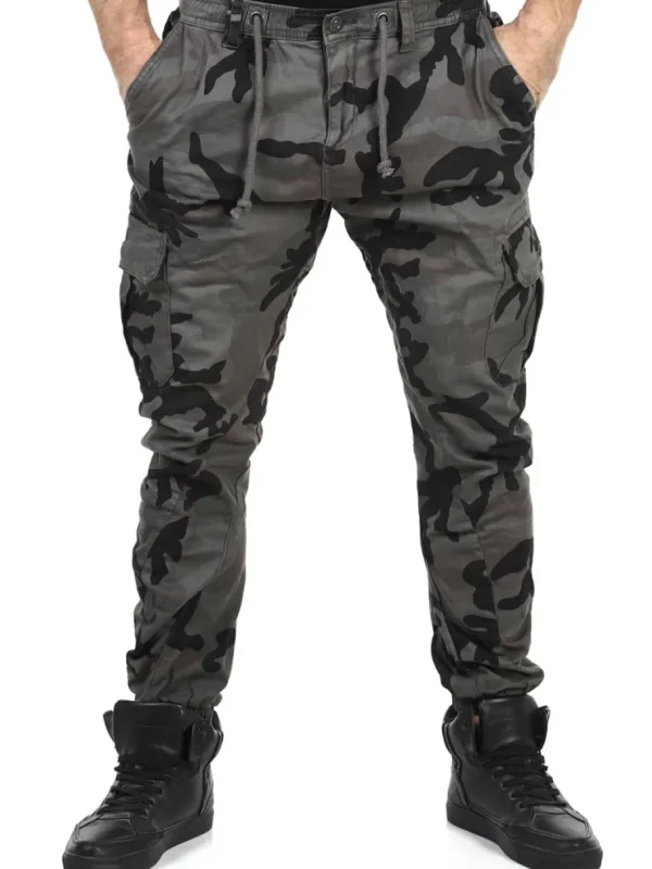 Urban Camo Cargo Bukser - Grå/Camo^Urban Classics Outlet