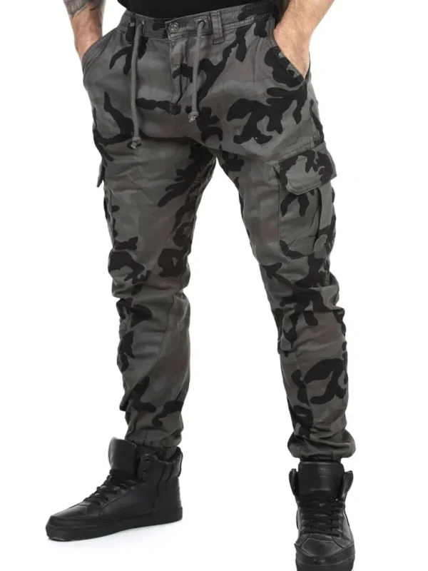 Urban Camo Cargo Bukser - Grå/Camo^Urban Classics Outlet