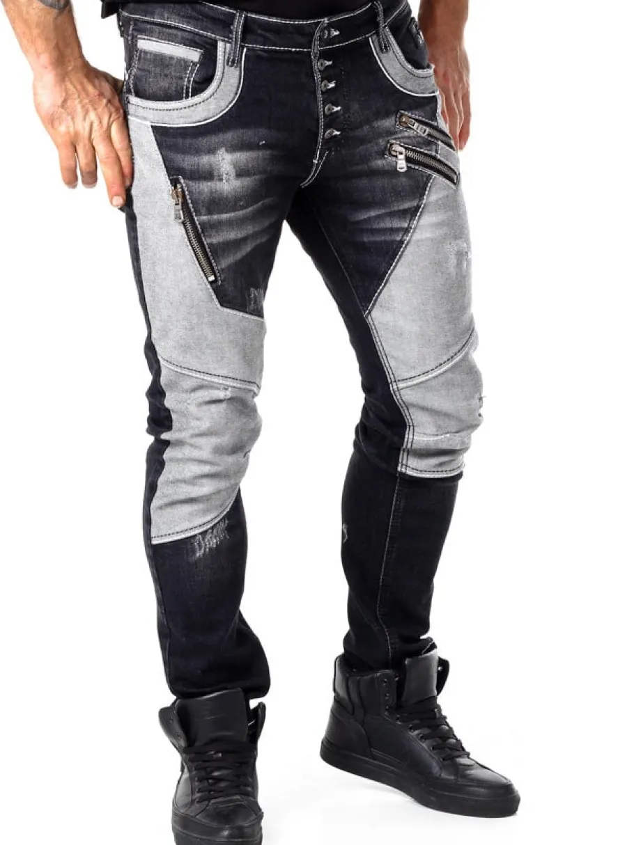 uruma_rusty_neal_jeans__s_1.webp Uruma Jeans - Sort^Rusty Neal Clearance