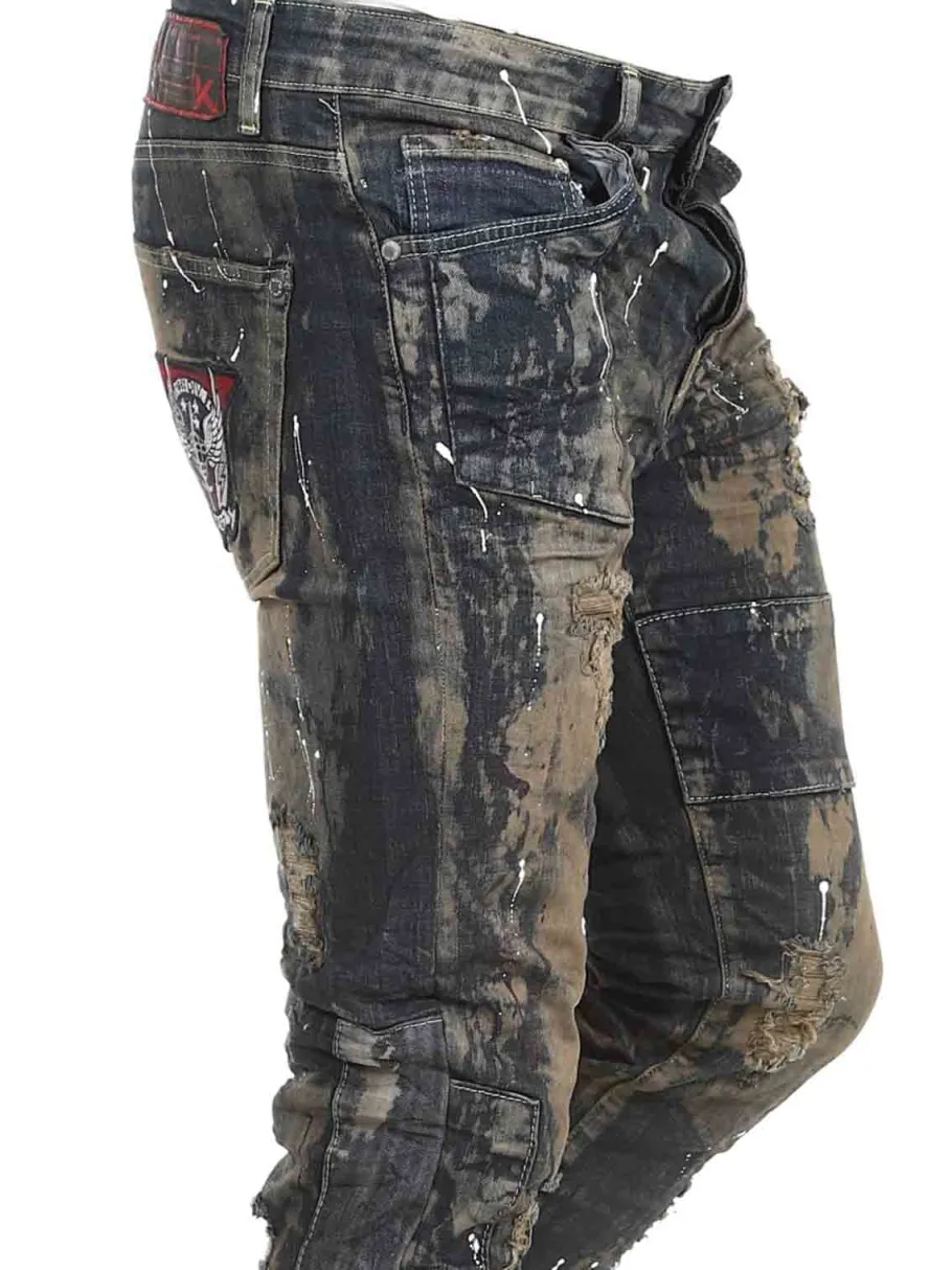 valerix_kingz_jeans__blgr_5.webp Valerix Jeans - Blå/Grøn^Kingz Sale