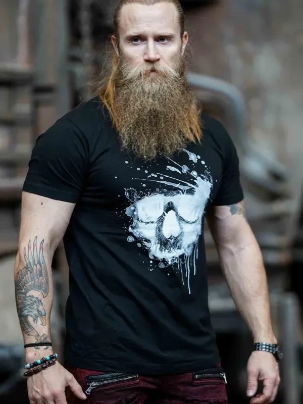 Water Skull T-shirt - Sort^Urban Classics Fashion