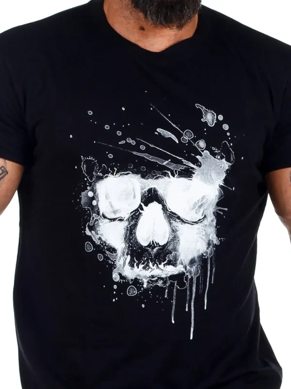 Water Skull T-shirt - Sort^Urban Classics Fashion
