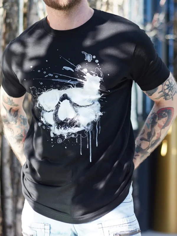 Water Skull T-shirt - Sort^Urban Classics Fashion