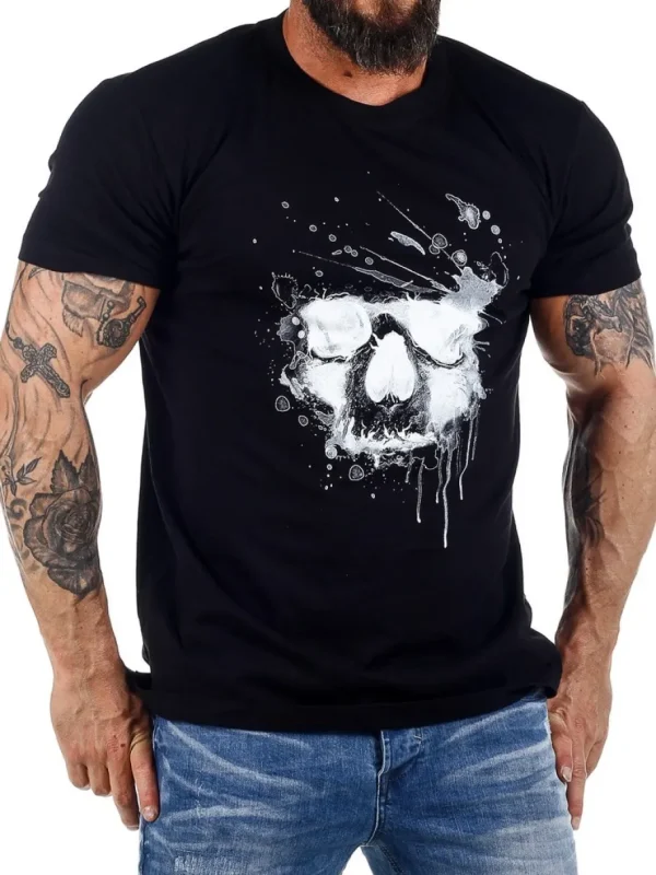 Water Skull T-shirt - Sort^Urban Classics Fashion