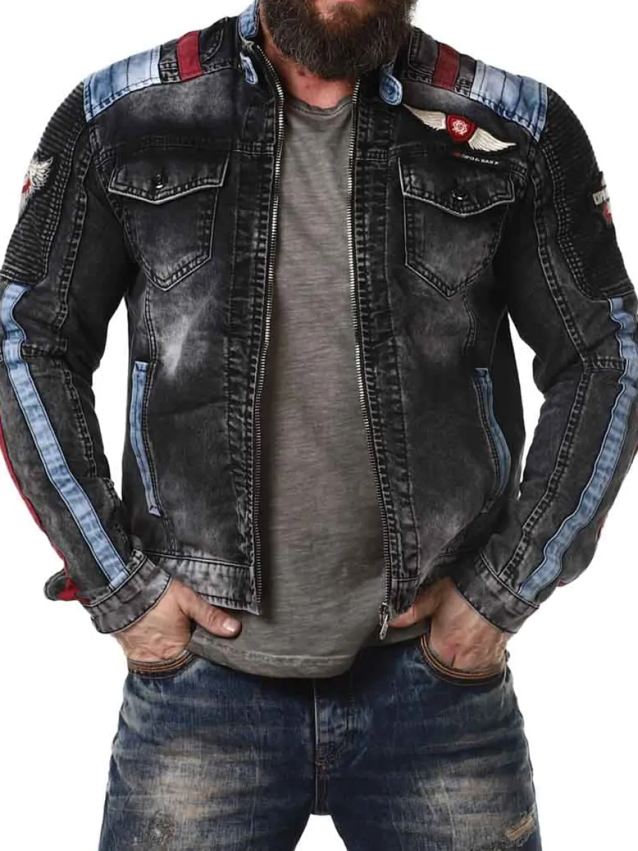 wrentley_cipo__baxx_jeans_0.webp Wrentley Cipo & Baxx Jeansjakke - Sort^Rockdenim Hot