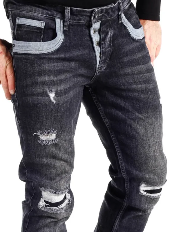 Yokote Jeans - Sort^Rusty Neal Fashion